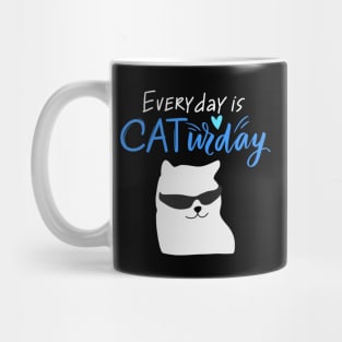 Everyday Is Caturday Quote For Cat Lovers Mug